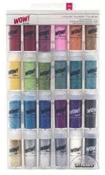 American Crafts 24-Pack WOW Extra Fine Glitter