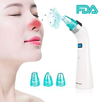 Pimolake Blackhead Remover Pore Vacuum -2018 Updated Electric Pore Cleaner Removal Extractor Tool Device, FDA-Approved Comedo Suction Machine with LED Display,Facial Skin Treatment