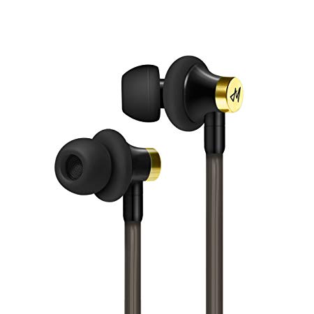 Earphones Earbuds Wired Headset for Apple iPhone 6/6s/6 Plus/6s Plus/ 5/5c/5s, iPad/iPod, Aircom JM Airtube Stereo Headphones with Mic, Noise Isolating, True Live Sound - US Patent # 6453044