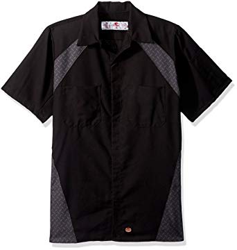 Red Kap Men's Diamond Plate Short-Sleeve Work Shirt