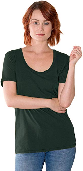 In Touch Womens 100% Organic Cotton Tee Super Soft Eco Friendly