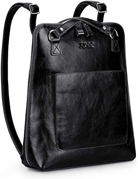 S-ZONE Women Leather Backpack Purse Casual Shoulder Bags Fashion Rucksack Schoolbag