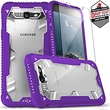 Samsung Galaxy J7 Prime Case, Zizo Proton 2.0 Cover [Military Grade Drop Tested] w/0.3m 9H [Galaxy J7 Prime Tempered Glass Screen Protector] J7 V/Perx