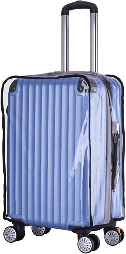 Holly LifePro Travel Waterproof Luggage Clear PVC Cover Protector Suitcase Fits Most 20" to 32" Luggage