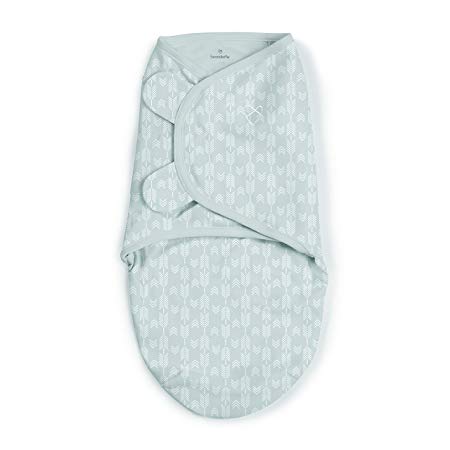 SwaddleMe Original Swaddle Pack of 1 Grey Arrows, Small (0-3 Months, 7-14 Lb, or up to 26 inches)