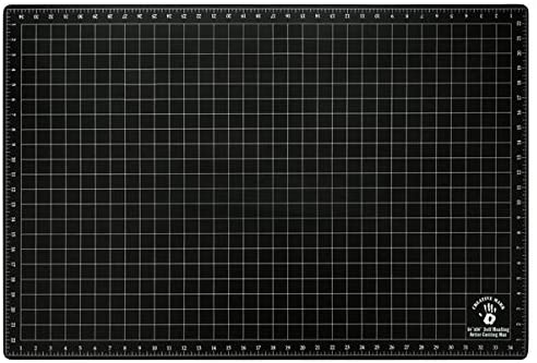 Creative Mark 24x36 Professional Self Healing Cutting Mat for Home Office & Studio Without Harming Your Desk Studio Design Lightbox Shop Craft & Hobby Use - [24x36" - Black]