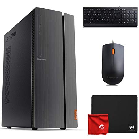 Lenovo 510A Desktop (AMD Ryzen 3 3200G 3.6GHz, 8GB RAM, Windows 10 Pro 64-Bit, 256GB SSD, DVD-RW, Radeon Vega 8) Computer Bundle with Mouse Pad