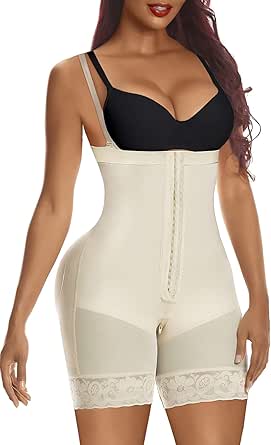 YIANNA Shapewear Femme Gaine Ventre Plat Invisible Amincissante Zipper Body Shaper Gainant Combinaison Sculptant