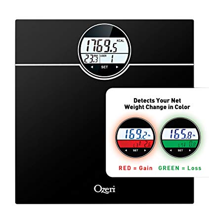 Ozeri WeightMaster (440 lbs / 200 kg) Bath Scale with BMI, BMR and 50 Gram Weight Change Detection