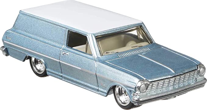 Hot Wheels Car Culture Circuit Legends '64 Chevy Nova Panel Vehicle for 3 Kids Years Old & Up, Premium Collection of Car Culture 1:64 Scale Vehicle