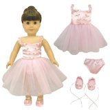 Doll Clothes - Ballet Ballerina Dance Dress Clothes Fits American Girl Dolls Madame Alexander and other 18 inches Dolls