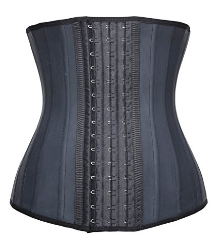 YIANNA Women's Underbust Latex Sport Girdle Waist Training Corset Waist Body Shaper