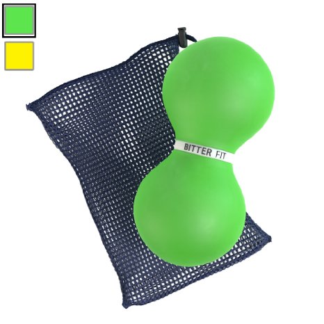 BitterFit Mobility Peanut Ball - Myofascial Release Tool for Mobility Training and Injury Prevention Tissue Massage Ball