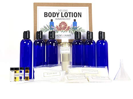 Grow and Make DIY Deluxe Body Lotion Making Kit - Learn how to make your own body lotion at home!