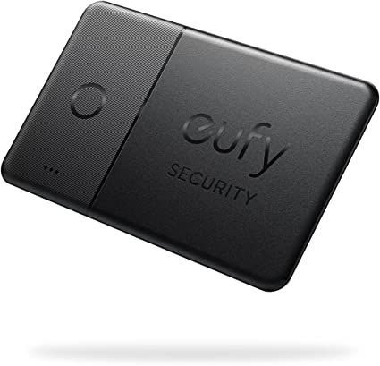 eufy Security SmartTrack Card (Black, 1-Pack), Works with Apple Find My (iOS Only), Wallet Tracker, Phone Finder, Water Resistant, Up to 3-Year Battery Life, 2.4mm Thickness (Android Not Supported)