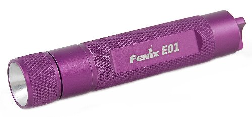 Fenix E01 Compact 13 Lumens LED Waterproof Flashlight w/AAA Battery