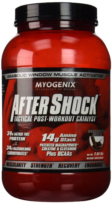 Myogenix AfterShock Tactical Post-Workout Catalyst Shockolate Milk -- 264 lbs