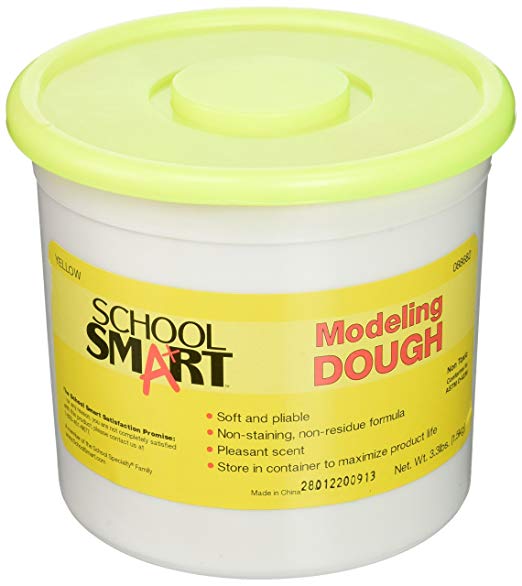 School Smart Non Toxic Modeling Dough - 3 1/3 pounds - Yellow