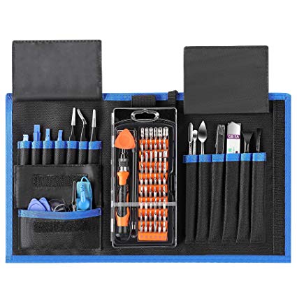 CO-Z 78-in-1 Anti-static Computer Repair Tool Kit, Portable Magnetic Screwdriver Kit, Electronic Repair Tool Set