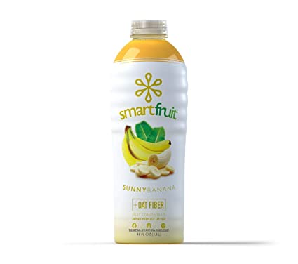 Smartfruit Sunny Banana + Oat Fiber, 100% Real Fruit Purée, Non-GMO, No Additives, Vegan - 48 Fl. Oz