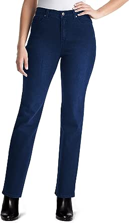 Gloria Vanderbilt Womens Amanda Classic High Rise Tapered Jean Petite