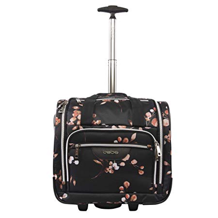 BEBE Women's Valentina-Wheeled Under The Seat Carry-on Bag, Floral BRANCH