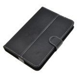 Black Universal 7 Inch 7 Faux Leather Stand Protector Case Cover for Tablet PC