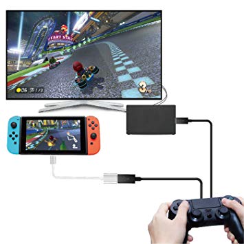 TNP Controller Converter Adapter for Nintendo Switch, Compatible with PS4, PS3, Xbox ONE, Xbox 360, Xbox Elite Controller - Support TV Mode Handheld Tablet Mode with USB Type C OTG Cable