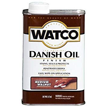 Watco A65941 Danish Oil Wood Finish, Quart, Medium Walnut