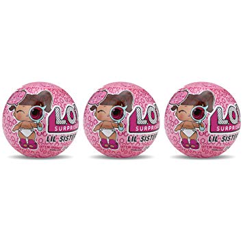 L.O.L. SURPRISE 555414 Lil Sisters Series Eye Spy, Pack of 3