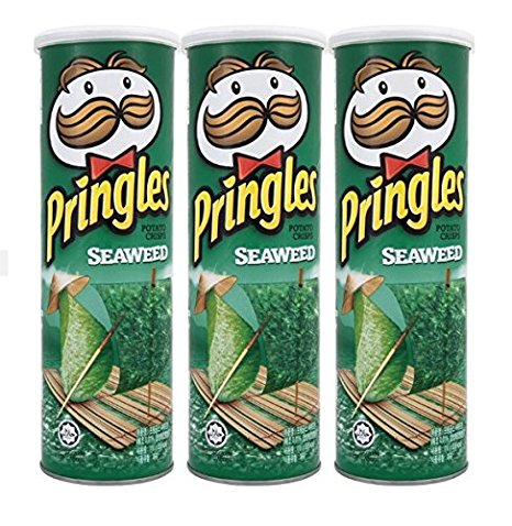 Pringles Potato Crisps Seaweed 110 G. (Pack of 3 Boxes) Thailand Product