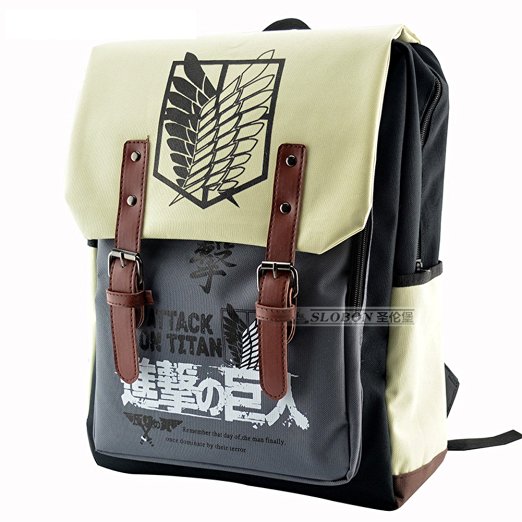Backpacks Large Capacity Attack on Titan Backpack Canvas Rucksack on Sale A