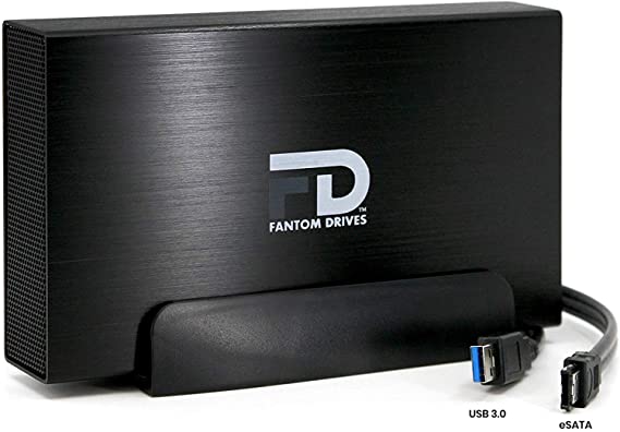 FD 8TB DVR Expander External Hard Drive - USB 3.0 & eSATA (Comes with Both USB and eSATA Cable) - Supports DirecTv, Black (DVR8KEUB) by Fantom Drives