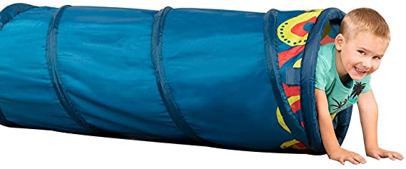 B. Toys – Play Tunnel for Kids – Fun’o Tunnel – Indoor & Outdoor – Crawling Toy – Lightweight & Collapsible Toddler Tunnel – Detachable Door – 4ft – 18 Months