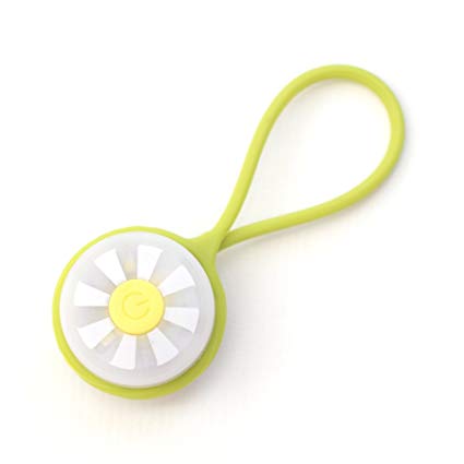Tech Candy Bright Spot Purse Light Soft Loop for a Dark Big Bag or Backpack or Wine Glass Charm Flashing Camping Running Green Yellow Sunshine