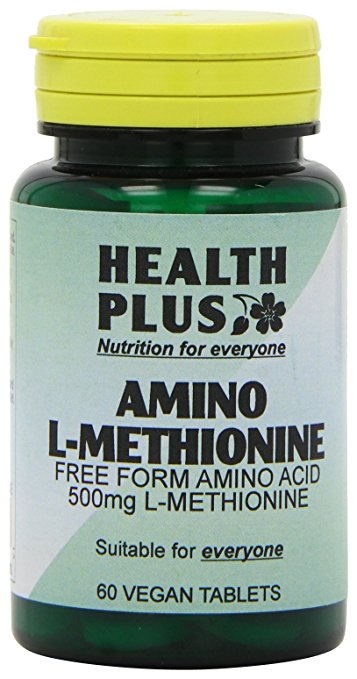 Health Plus Amino L-Methionine 500mg Amino Acid Supplement - 60 Tablets