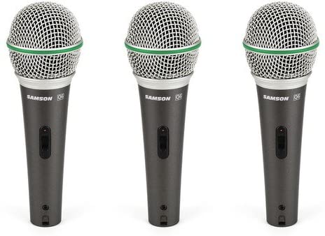 Samson Q6 Dynamic Microphone 3-Pack