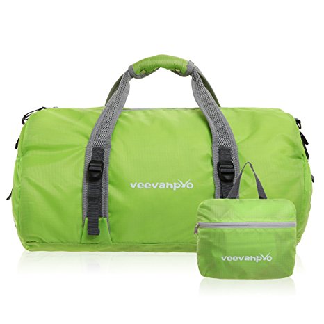 Veevanpro Foldable Sports Duffel Gym Bag