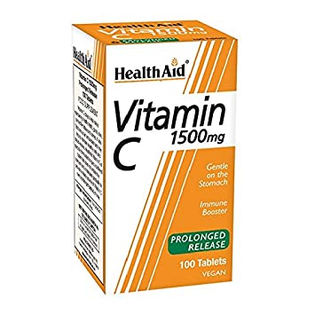 HealthAid Vitamin C 1500mg - Prolong Release - 100 Vegan Tablets