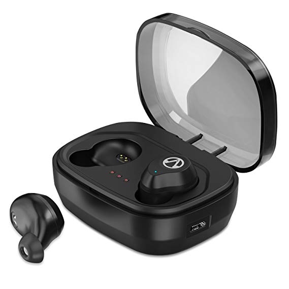 Akamino Wireless Earbuds, Bluetooth 5.0 True Wireless Headphones Strong Bass Noise Cancelling HiFi Stereo,IPX7 Waterproof Sports Bluetooth Headsets with Portable Charging Case
