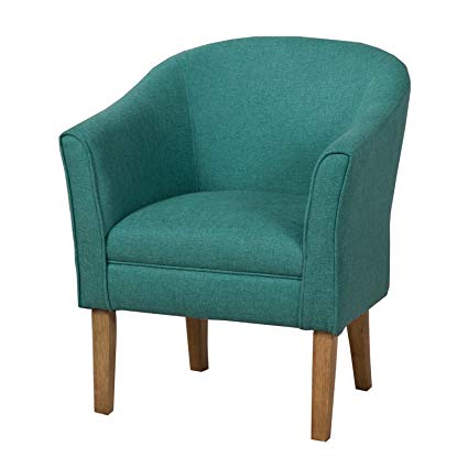 HomePop Chunky Textured Accent Chair, Teal