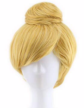 OYSRONG Women's Short Blonde Princess Cosplay Costume Wig