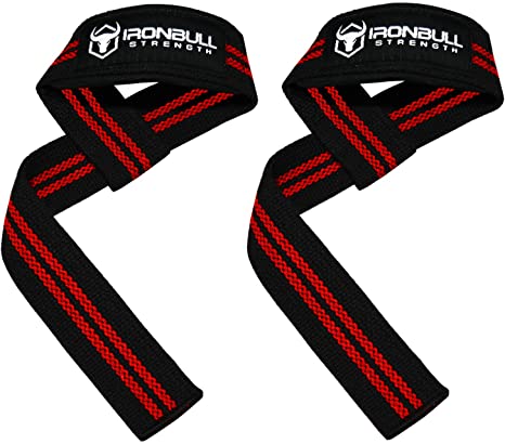 Lifting Straps (1 Pair) - Padded Wrist Support Wraps - for Powerlifting, Bodybuilding, Gym Workout, Strength Training, Deadlifts & Fitness Workout