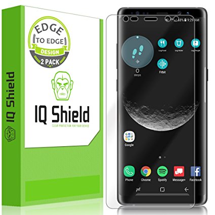 Galaxy Note 8 Screen Protector (2-Pack), IQ Shield LiQuidSkin Full Coverage Screen Protector for Galaxy Note 8 (Maximum Coverage, Edge to Edge) HD Clear Anti-Bubble Film