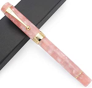 JINHAO 100 Fountain Pen with Ink Converter (Medium Nib 0.7mm, Sakura Pink)