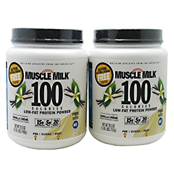 CytoSport Muscle Milk 100 Calories 2-pack Vanilla 1.65 lb (750g)