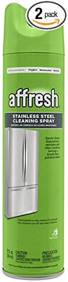 affresh W11042467M2 Cleaning Spray 2 Pack Stainless Steel Cleaner