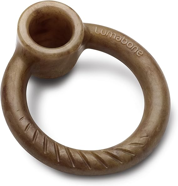 Lumabone Ring Stuffer Durable Chew Toy for Aggressive Chewers, Dog Toys for Aggressive Chewers, Dog Toys, Real Bacon, Made in USA, Small