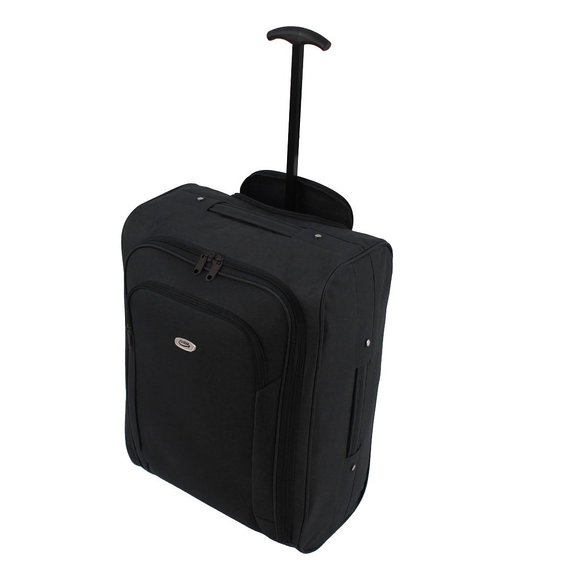 Cabin Approved Lightweight Hand Luggage Travel Holdall Wheeled Suitcase Bag Fits Ryanair Easyjet And Many More - 1.4k - 40 Litres