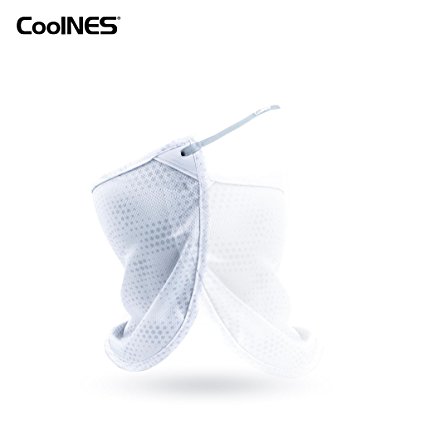 CoolNES | A Removable Universal Fit Headband with Flaps | Neck or Face Mask | Multifunctional Headwear | 4 Season Performance | Skin Protection for Caps | Hats | Bike   Ski Helmets | UPF 50
